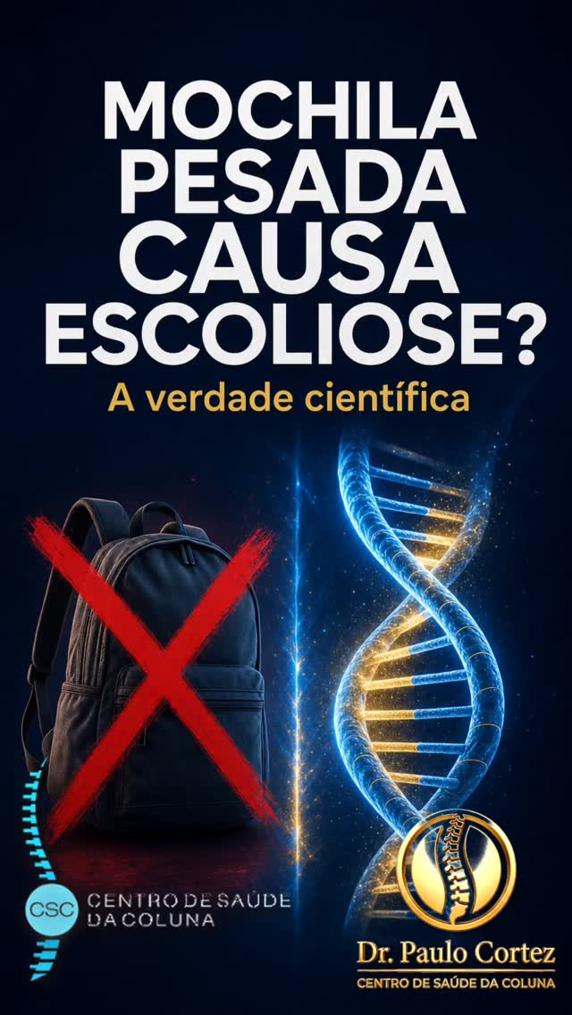 Mochila pesada causa escoliose? Mito ou verdade