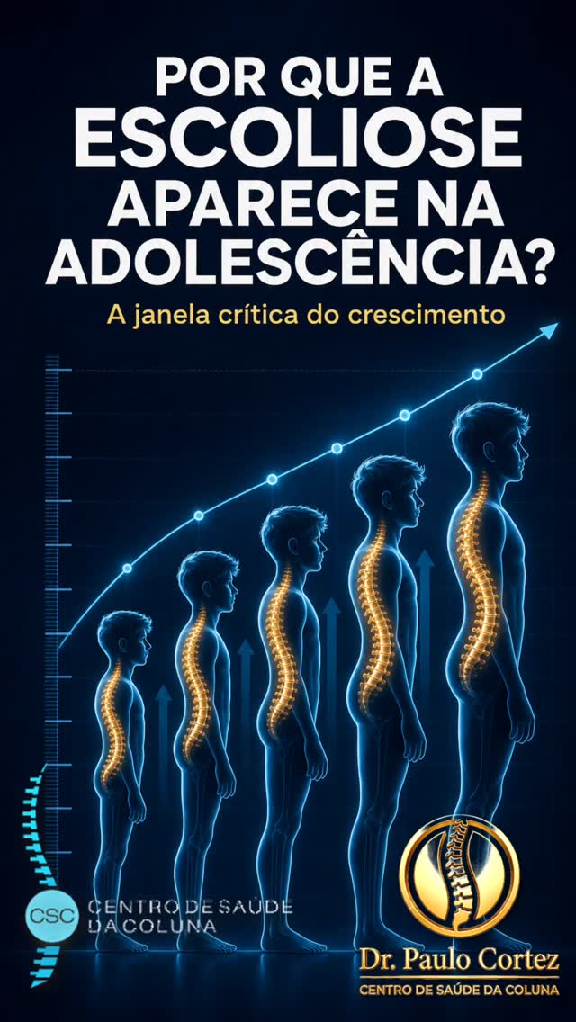 Por que a escoliose aparece na adolescência?