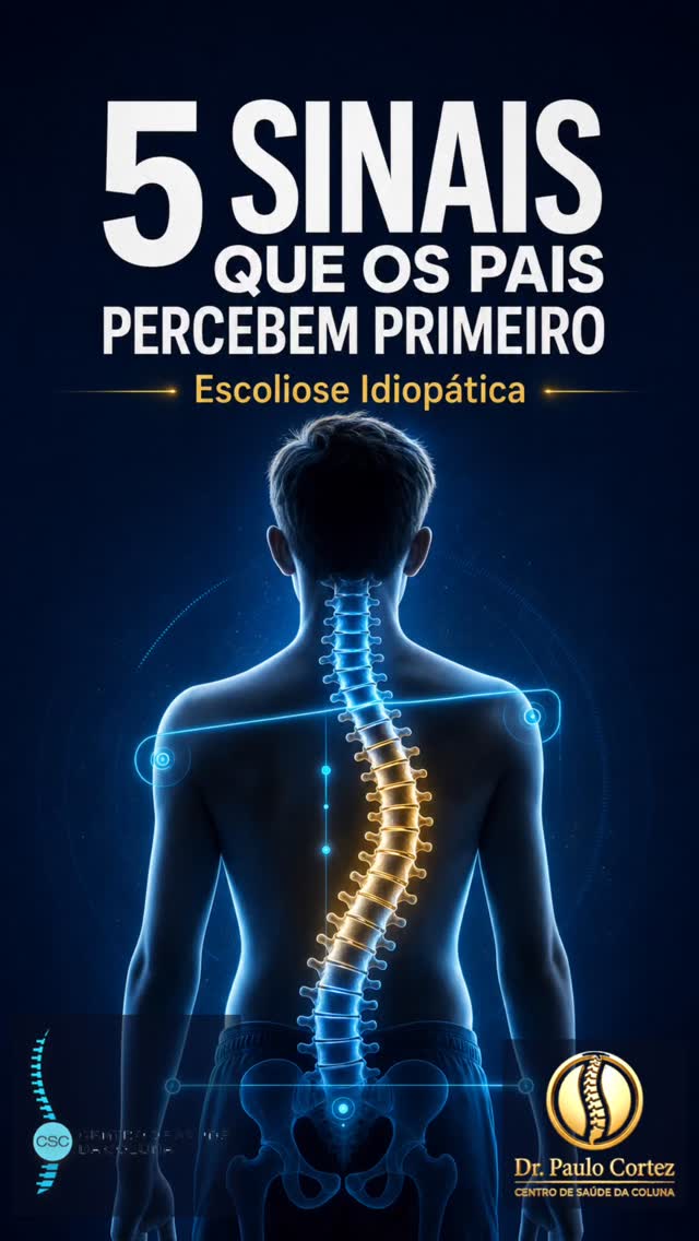 5 sinais de escoliose que os pais percebem primeiro